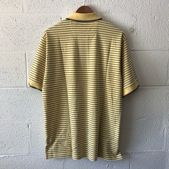 Greg Norman yellow striped polo sz: Med NWT - Picture 7 of 7